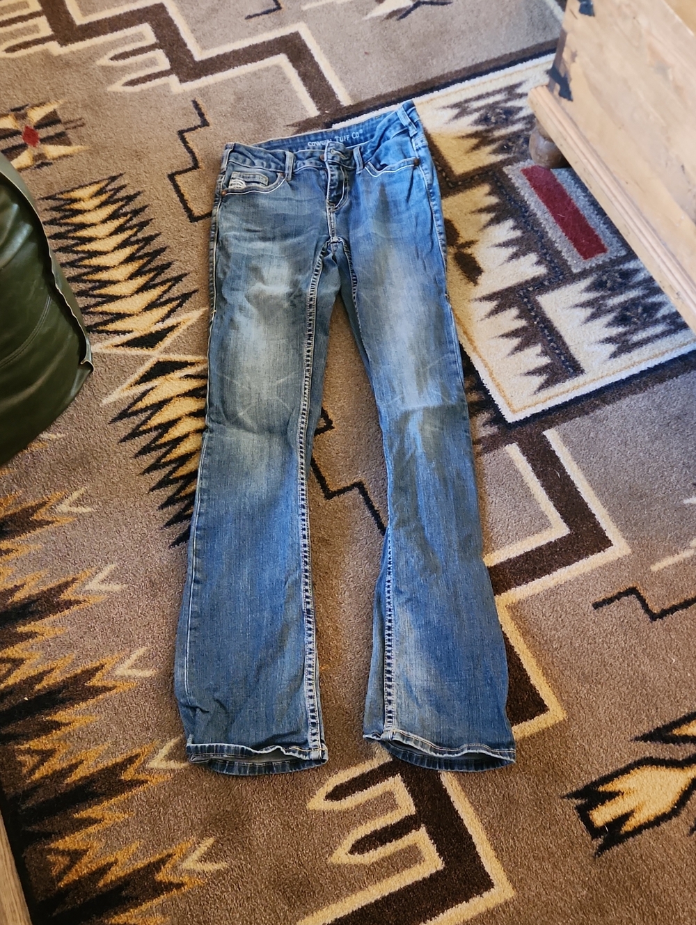 Cowgirl Tuff Women's Blue Bootcut Jeans
